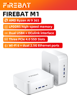 Firebat M1A Mini PC Baru Dalam Kemasan, Prosesor AMD Ryzen AI 9 365, Memori 32GB & Penyimpanan 1TB, Sempurna untuk Belajar, Mini PC RTS
