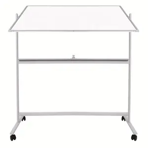 120X240Cm 360 Reversion Staande Mobiele Aluminium Frame Rolling Magnetische Whiteboard Draagbare White Boards