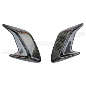 สติ๊กเกอร์ตกแต่งช่องระบายอากาศข้างรถยนต์ลายครีบฉลาม ทำจากคาร์บอนไฟเบอร์แท้ 1 คู่ - Product Image 3