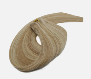 Extensions de cheveux humains blond platine longues et lisses, ensemble complet pour la tête, densité 100%, cheveux Remy, taille personnalisable - Product Image 6