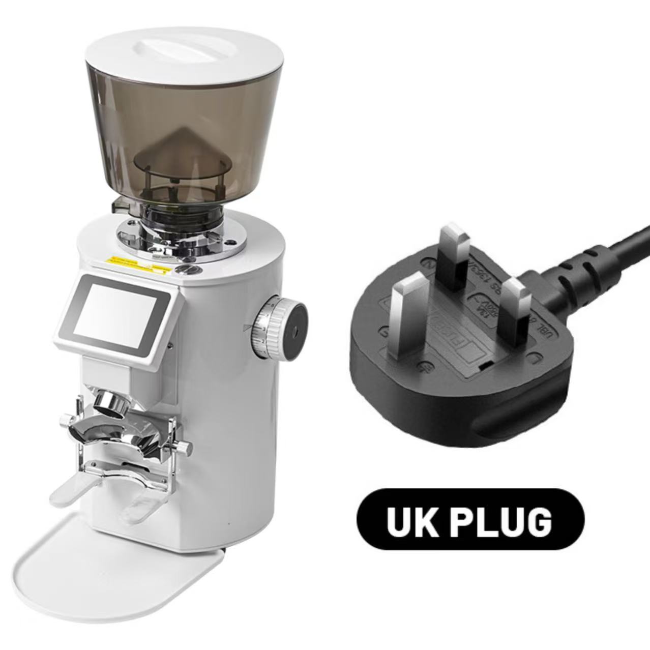 White UK plug