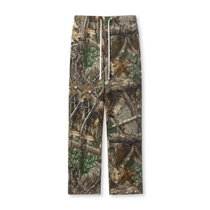 Celana keringat kamuflase katun kustom pabrikan Streetwear celana sublimasi kaki lurus pohon asli celana olahraga pria - Product Image 5