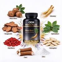Complément Alimentaire Énergisant pour Hommes : Formule Herbal Maca et Ginseng, Capsules OEM Marque Blanche