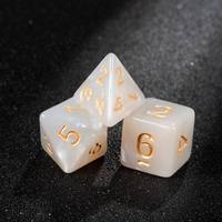 Regalo Ideal para Fanáticos de Juegos de Rol, Juego de Dados Poliédricos de Acrílico Transparente, Juego de Dados de Regalo para Jugadores, para Juegos de Mesa