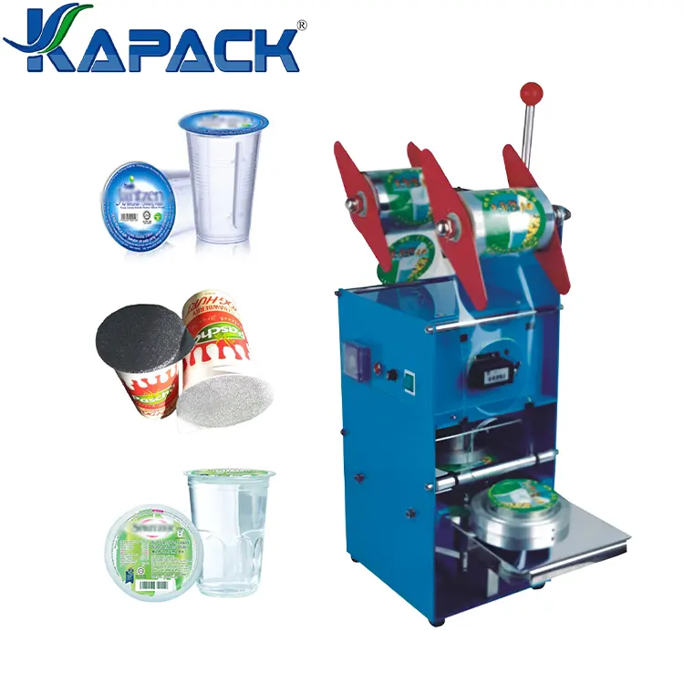 Kapack Hướng dẫn sử dụng cốc nhựa nước niêm phong máy cho đường kính cốc 95mm với khay