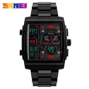 <span class=keywords><strong>Skmei</strong></span> — montre carrée étanche à double temps pour homme, accessoire de mode, 5atm, <span class=keywords><strong>1274</strong></span> - Product Image 6