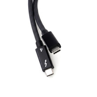 Kabel USB4 Tipe C 40Gbps 8K 60Hz 240W Nylon Braided Kompatibel Thunderbolt 4 Kabel Pengisian Cepat