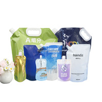 Sac Doypack personnalisé de qualité alimentaire 5L 10L pour emballage de vodka et AdBlue, poche à eau portable d'extérieur avec poignée en plastique PE