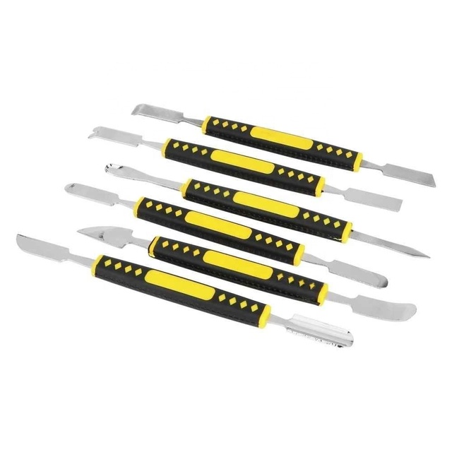 Prying Opening Repair Tool Kit Dual Heads Metal Spudger for Mobile Phone Notebook 6pcs/set Hand Tools Sets Crowbar