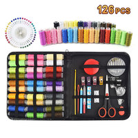 Kit de Couture Portable en Cuir DIY, Ensemble Boîte de Rangement Multifonctionnel pour Voyage et Maison, Sac à Aiguilles de Couture, Fournitures de Voyage