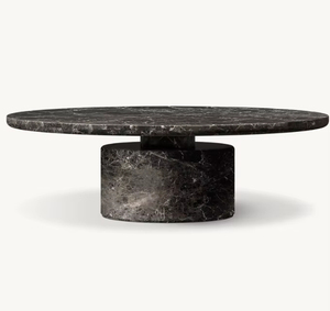 Luxury High End American Style Modern <strong>Small</strong> Circle White Stone <strong>Coffee</strong> <strong>Table</strong> Natural Stone Marble <strong>Coffee</strong> <strong>Table</strong> for Living Room - Product Image 5