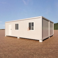 Maisons conteneurs préfabriquées modulaires démontables robustes de 40 pieds, pour chantier temporaire et salle de classe scolaire