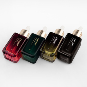 <span class=keywords><strong>FINSPOT</strong></span> Flacon compte-gouttes en verre de 50 ml pour sérum cosmétique de luxe avec bouchon doré - Product Image 4