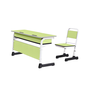 Bureau double et chaise, bureau d'étude et chaise pour étudiants universitaires/banc d'étudiant/un mobilier scolaire pour collège - Product Image 6