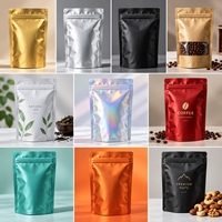 Sachet Doypack ECO Noir et Blanc avec Fermeture Zip, Anti-humidité, pour Emballage de Café