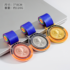 Produttore Logo personalizzato Design gratuito in metallo Sport medaglia d'oro Golf Spin ruotato medaglie sportive - Product Image 4