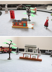 Cadeau de noël 2.4G avec télécommande, nouveau jeu de <span class=keywords><strong>train</strong></span> électrique avec musique légère, parfait pour le nouvel an - Product Image 5