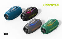 Enceinte portable Bluetooth Hopestar H87 70W avec lumière rythmique RGB, basses profondes, radiateur passif et sangle de transport pour fêtes et camping