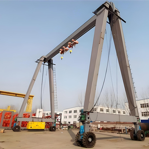 Grúa de pórtico con neumáticos de goma RTG de una sola viga hidráulica eléctrica de <span class=keywords><strong>40</strong></span> toneladas con polipasto eléctrico - Product Image 2