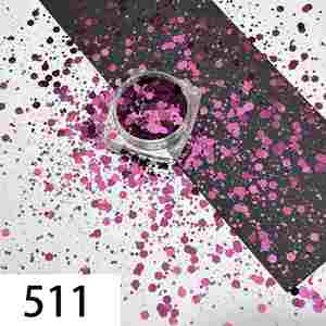 Metal Solid Color Laser Glitter Iridescent Sequins DIY Craft for Handmade Quicksand Filling Double Wall Plastic <b>Cup</b> - Product Image 5