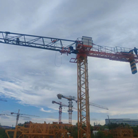Guindaste de Torre Sem Teto HAISHAN 16T com Motor, Caixa de Câmbio e Motorização - Alto Momento de Carga, Altura Máxima de Elevação de 231m