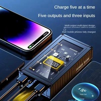 Offre Spéciale Transparent PD 22.5W Portable Power Bank Haute Capacité 20000mAh 30000mAh 50000mAh Affichage Numérique pour Un Usage Domestique