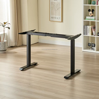 Bureau debout électrique professionnel réglable, cadre en fer, plateau en MDF, capacité 80-120 kg, ergonomique moderne pour bureau, maison et gaming