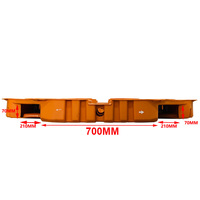 Palette en plastique robuste pour le transport de bobines de barres de cuivre, palette industrielle réutilisable