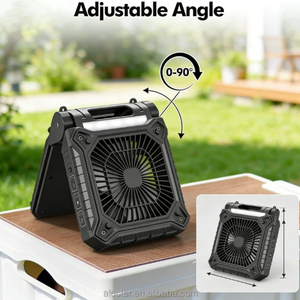 ALECTER APH-F05 Ventilador Solar Portátil de Emergencia y Supervivencia con Linterna LED, Alimentado por Batería, 90° Ajustable, 3 Velocidades, Temporizador, 20 Horas de Refrigeración - Product Image 5