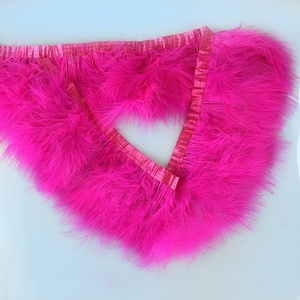 Bán Buôn Đầy Màu Sắc Giá Rẻ Thổ Nhĩ Kỳ Marabou Lông Trang Trí Trang Trí Rìa Lông Cho Phụ Nữ Dresses Túi Vải - Product Image 5