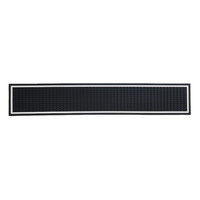 Tapis de bar antidérapant en PVC souple écologique avec bord blanc, vente en gros d'usine