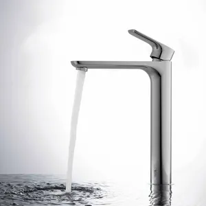 Aquacubic RV Lavatory Vanity Faucet Basin Mixer Tap Solid Brass Body Vessel Sink Faucet CUPC Tall Bathroom Faucet