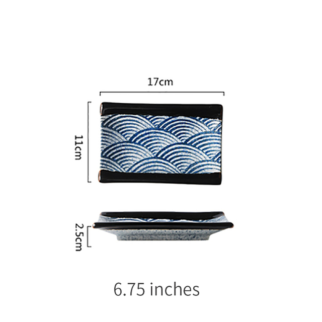 6.75 inch rectangle plate