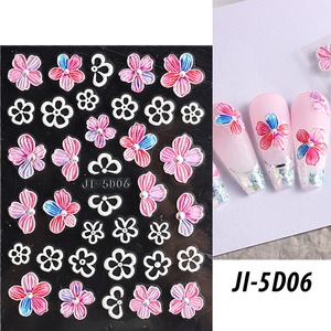 Pegatinas para <span class=keywords><strong>uñas</strong></span> en relieve 5D, elegantes flores acrílicas blancas, deslizadores para <span class=keywords><strong>uñas</strong></span>, decoración <span class=keywords><strong>de</strong></span> pétalos florales, calcomanías <span class=keywords><strong>de</strong></span> flores <span class=keywords><strong>de</strong></span> <span class=keywords><strong>cerezo</strong></span> - Product Image 6