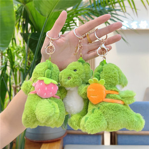 Zaino di dinosauro creativo carino coppia peluche portachiavi <span class=keywords><strong>accessori</strong></span> Super Soft ODM personalizzabile in cotone PP ricamato - Product Image 3