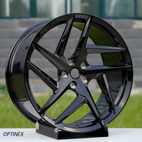 Jantes forgées sur mesure 16 17 18 19 20 21 22 pouces noires à 5 branches fendues 5x112 5x114.3 5x120 5x127 5x130 pour BMW Audi Mercedes