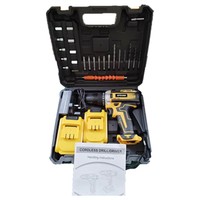Perceuse-visseuse sans fil 21V Li-ion avec chargeur de batterie et mallette en plastique - Double vitesse, mandrin universel réversible - OEM