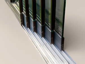 Système de rails inférieurs pour portes coulissantes de patio en aluminium à cadre mince, empilables, <span class=keywords><strong>RAL</strong></span> 7016 <span class=keywords><strong>Anthracite</strong></span> Noir Blanc, Vente en gros B2B - Product Image 1