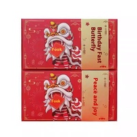 Boîte-cadeau d'anniversaire de vacances continue créative enveloppe rouge rebondissante surprise avec cérémonie sensorielle carton de 2mm d'épaisseur