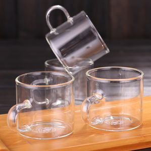 Commercio all'ingrosso di Piccola tazza da tè di vetro <span class=keywords><strong>set</strong></span> <span class=keywords><strong>6</strong></span> pezzi di famiglia semplice trasparente addensato master tazze resistente al calore ad alta temperatura - Product Image 3