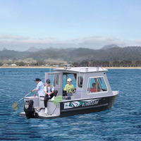 Mini puits de soudage cabine bateau bateau de travail pratique bateau de pêche rapide en aluminium yacht à vendre