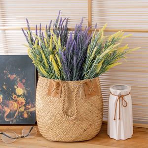 ช่อดอกหญ้าหางจิ้งจอกประดิษฐ์ CallaFloral สีขาว เหลือง ม่วง พลาสติก ตกแต่งภายในบ้าน - Product Image 1