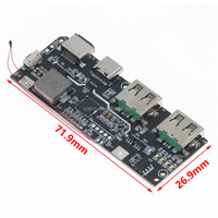 22.5W batterie externe 5 ports bidirectionnel charge rapide Module d'alimentation Mobile Circuit imprimé bricolage carte mère matériel QC4 + PD3.0