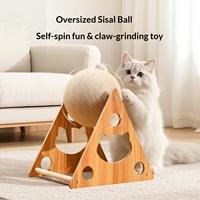 Balle à griffer pour chat, résistante aux morsures, durable, écologique, interactive, anti-ennui, pour arbre à chat et griffoir
