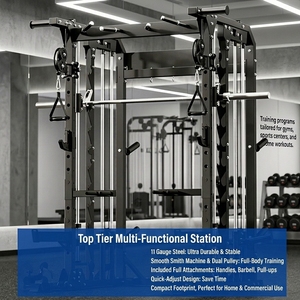Ensemble d'équipements d'entraînement multifonctionnels intégrés pour la musculation à domicile, machine Smith, <span class=keywords><strong>prix</strong></span> bas, nouvelle fabrication - Product Image 2