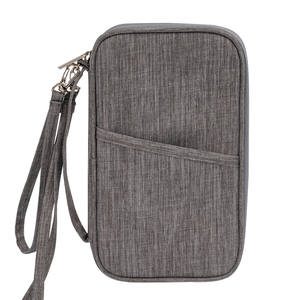 Portefeuille de carte de passeport promotionnel <span class=keywords><strong>moins</strong></span> <span class=keywords><strong>cher</strong></span> avec fonction RFID, avec sangles de poignée - Product Image 2