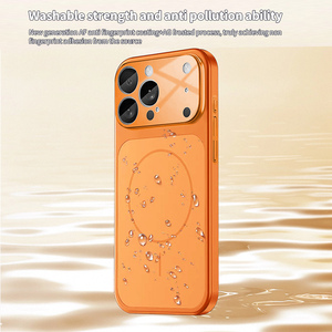Funda de Vidrio <span class=keywords><strong>Mate</strong></span> para iPhone 17 Pro Max, Carga Inalámbrica, Cubierta Magnética Rígida para iPhone 15, Compatible con iPhone 17 - Product Image 6