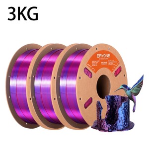 Filament PLA tricolore <span class=keywords><strong>ERYONE</strong></span> 3KG HS <span class=keywords><strong>Silk</strong></span>, matériau d'impression 3D à coextrusion hyper rapide, tricolore haute brillance - Product Image 5