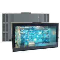 Boîtier métallique robuste 27 pouces oem nouveauté écran lcd pc ordinateur hd montage mural projection capacitif moniteur lcd industriel