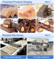 Ligne de production de gaufrettes entièrement automatique, petite machine de formage de biscuits, machine à gaufrettes